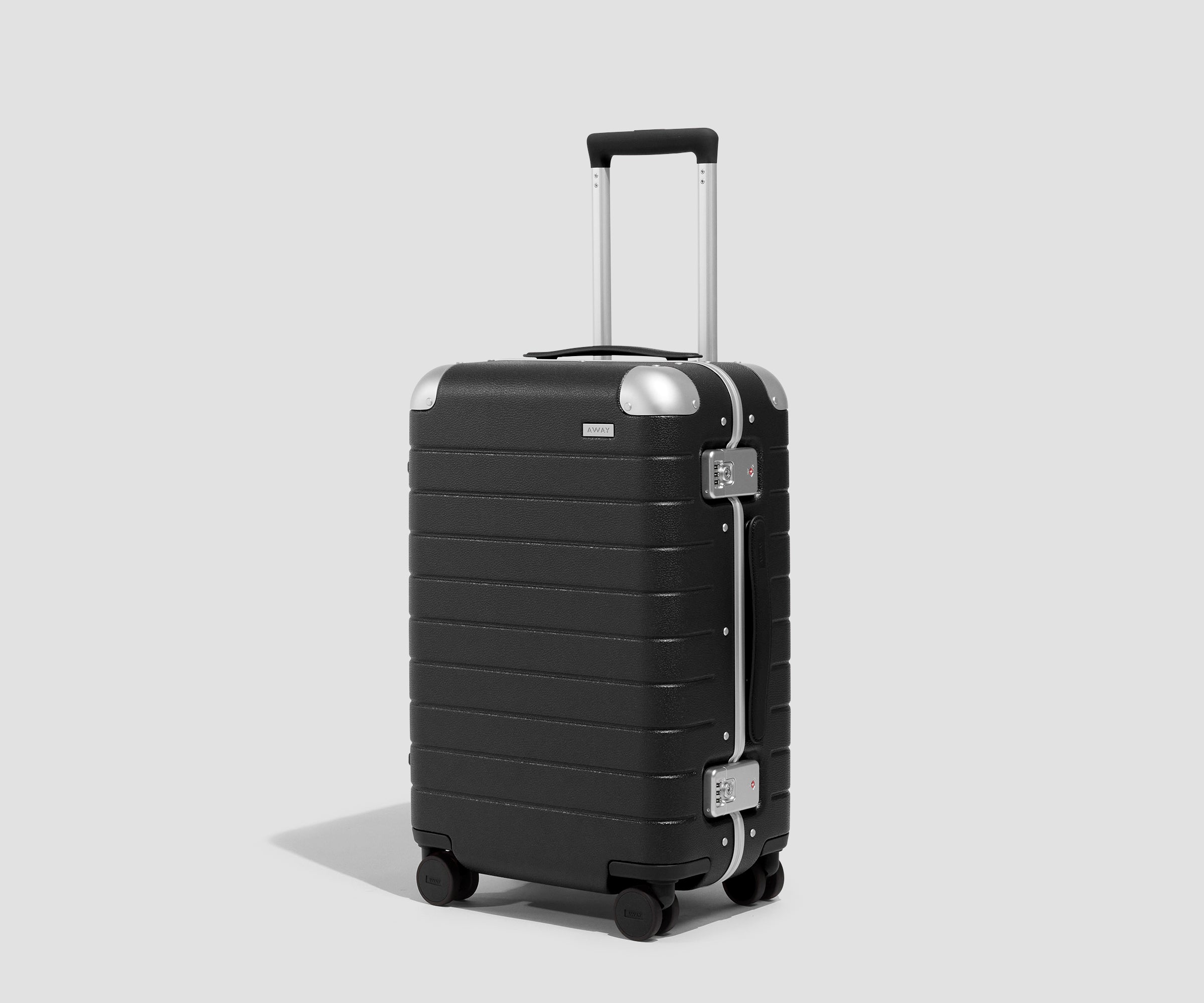 The Aluminum Edge Carry-On in Jet Black