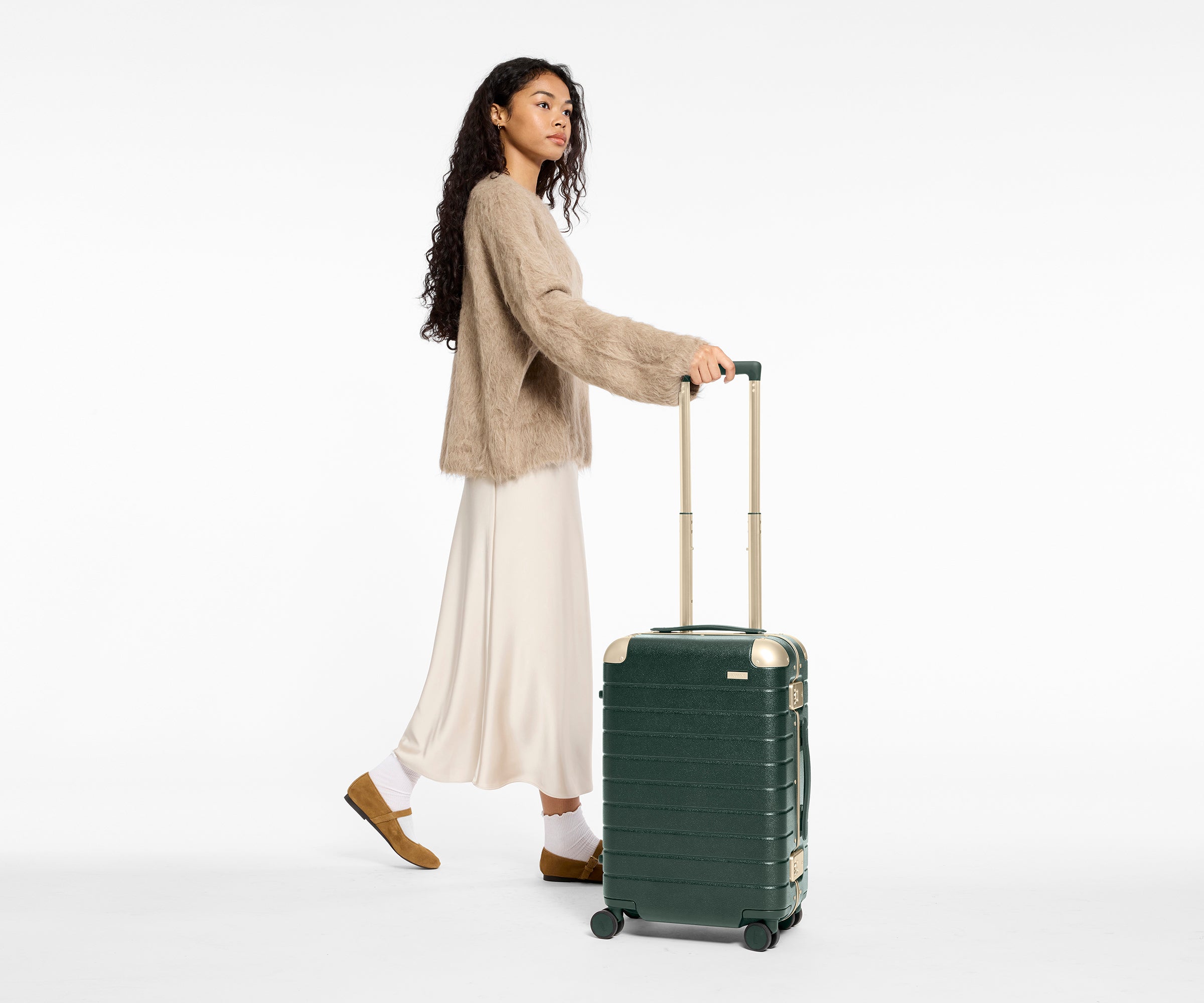 The Aluminum Edge Carry-On in Ivy Green