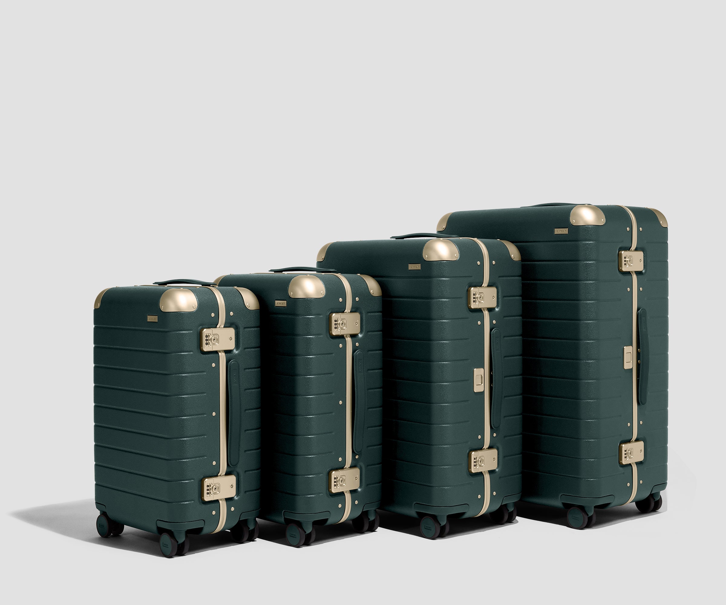 The Aluminum Edge Bigger Carry-On in Ivy Green