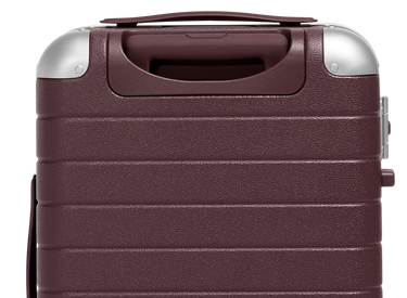 The Aluminum Edge Carry-On in Oxblood Red