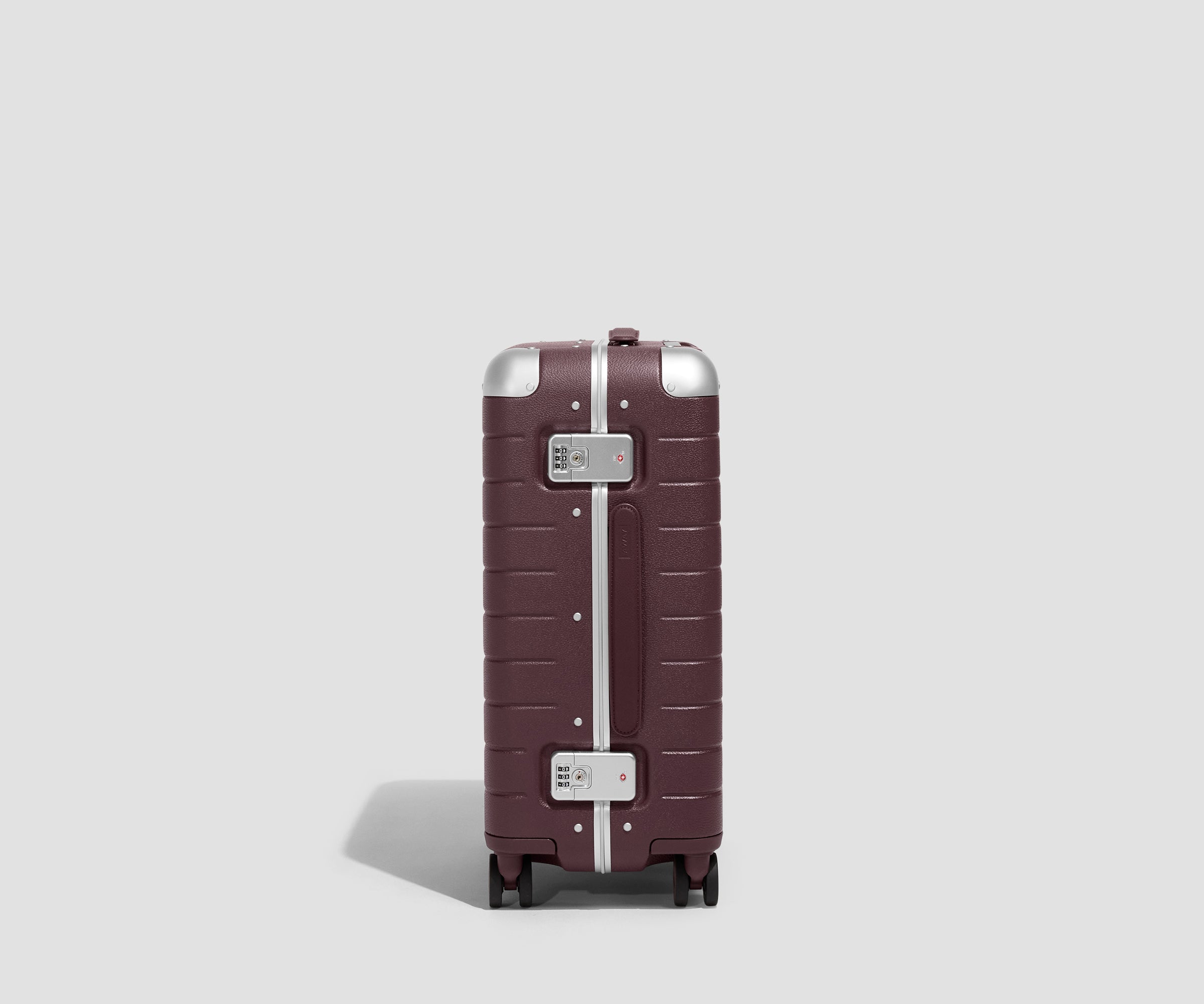 The Aluminum Edge Carry-On in Oxblood Red