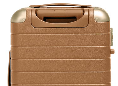 The Aluminum Edge Carry-On in Cognac Brown