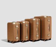 The Aluminum Edge Bigger Carry-On in Cognac Brown