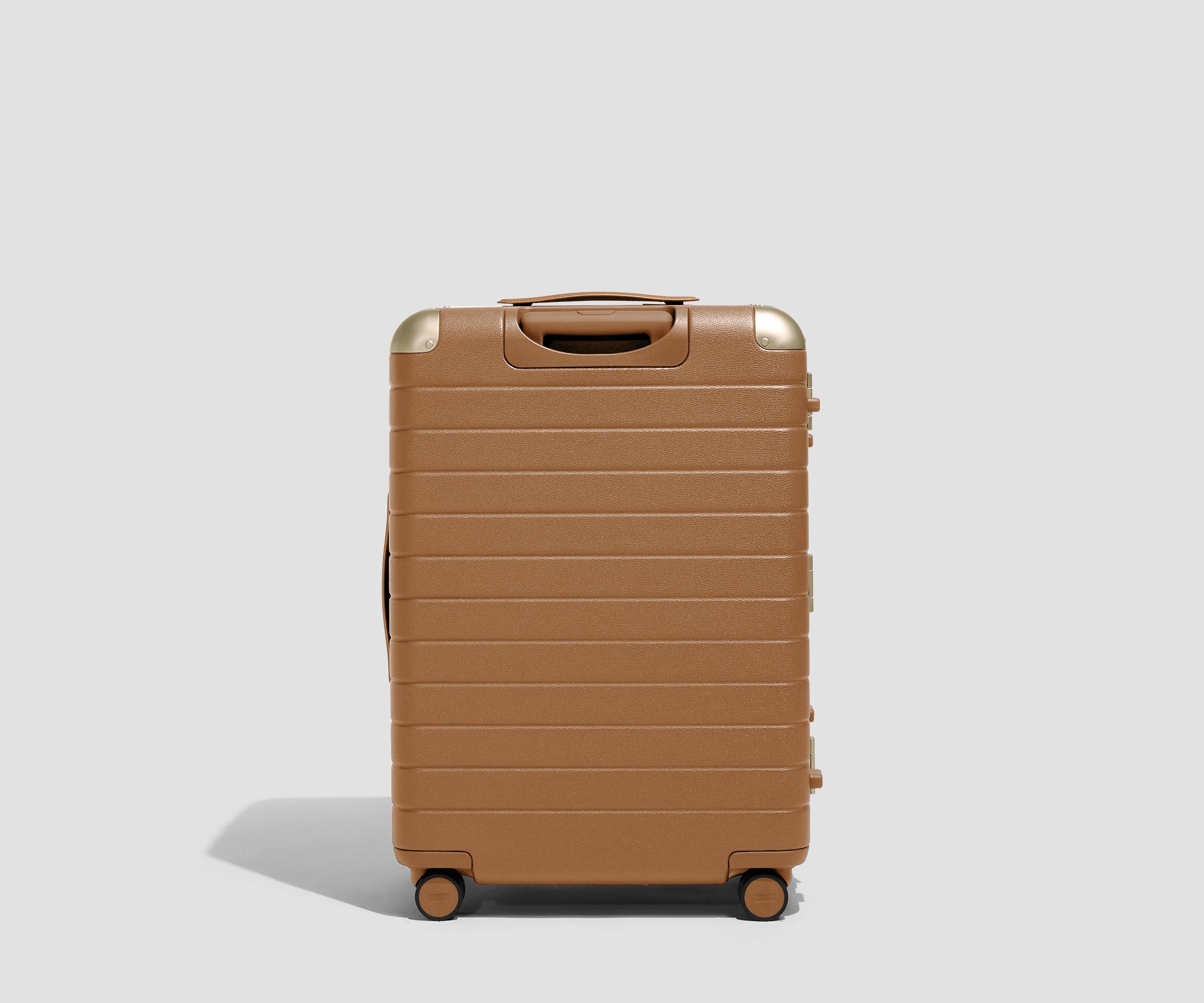 The Aluminum Edge Medium in Cognac Brown