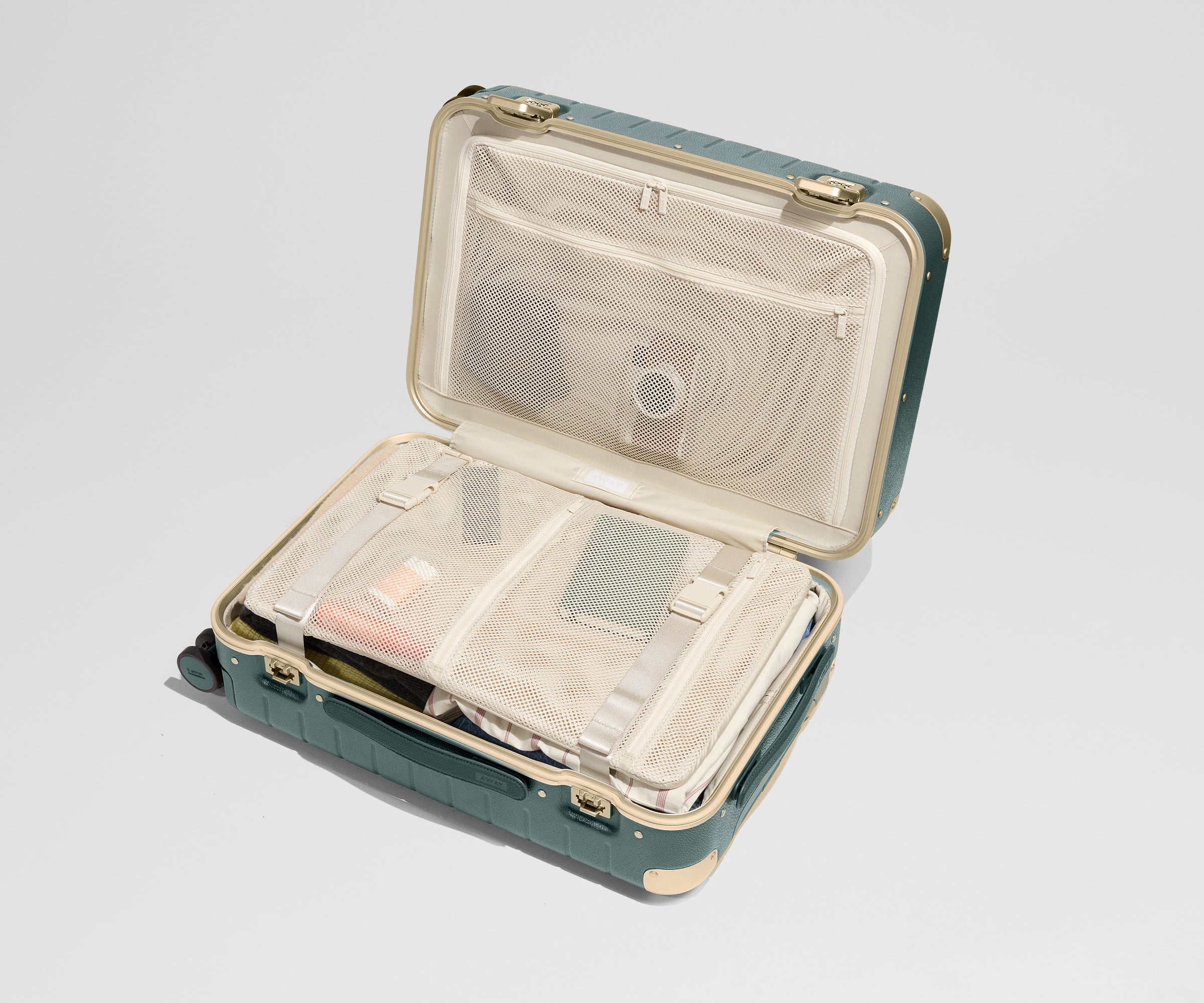 The Aluminum Edge Bigger Carry-On in Ivy Green