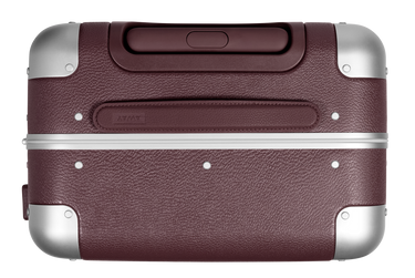 The Aluminum Edge Bigger Carry-On in Oxblood Red