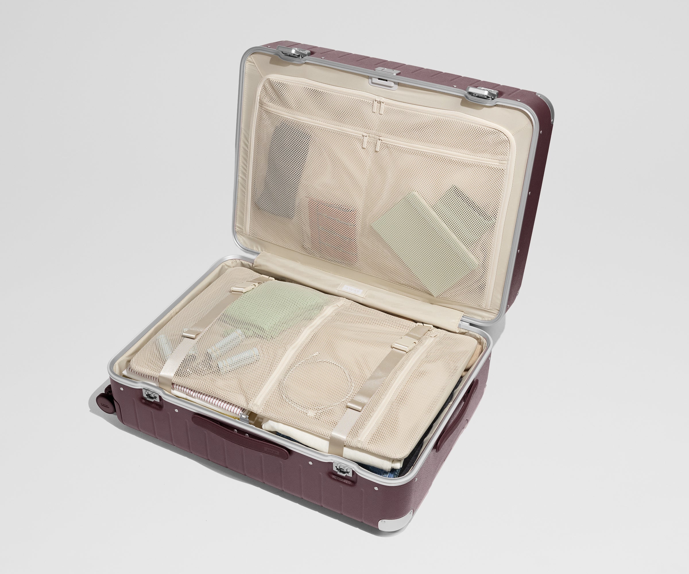 The Aluminum Edge Large in Oxblood Red