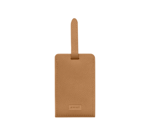 Aluminum Edge Tag in Cognac Brown