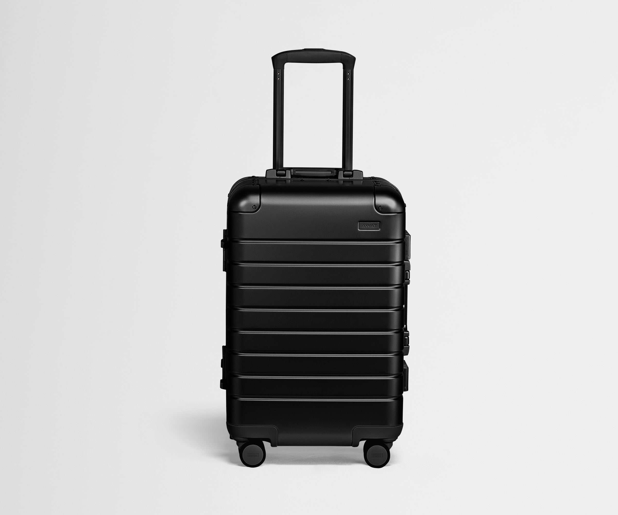 Front view of The Carry-On: Aluminum Edition in Onyx Black