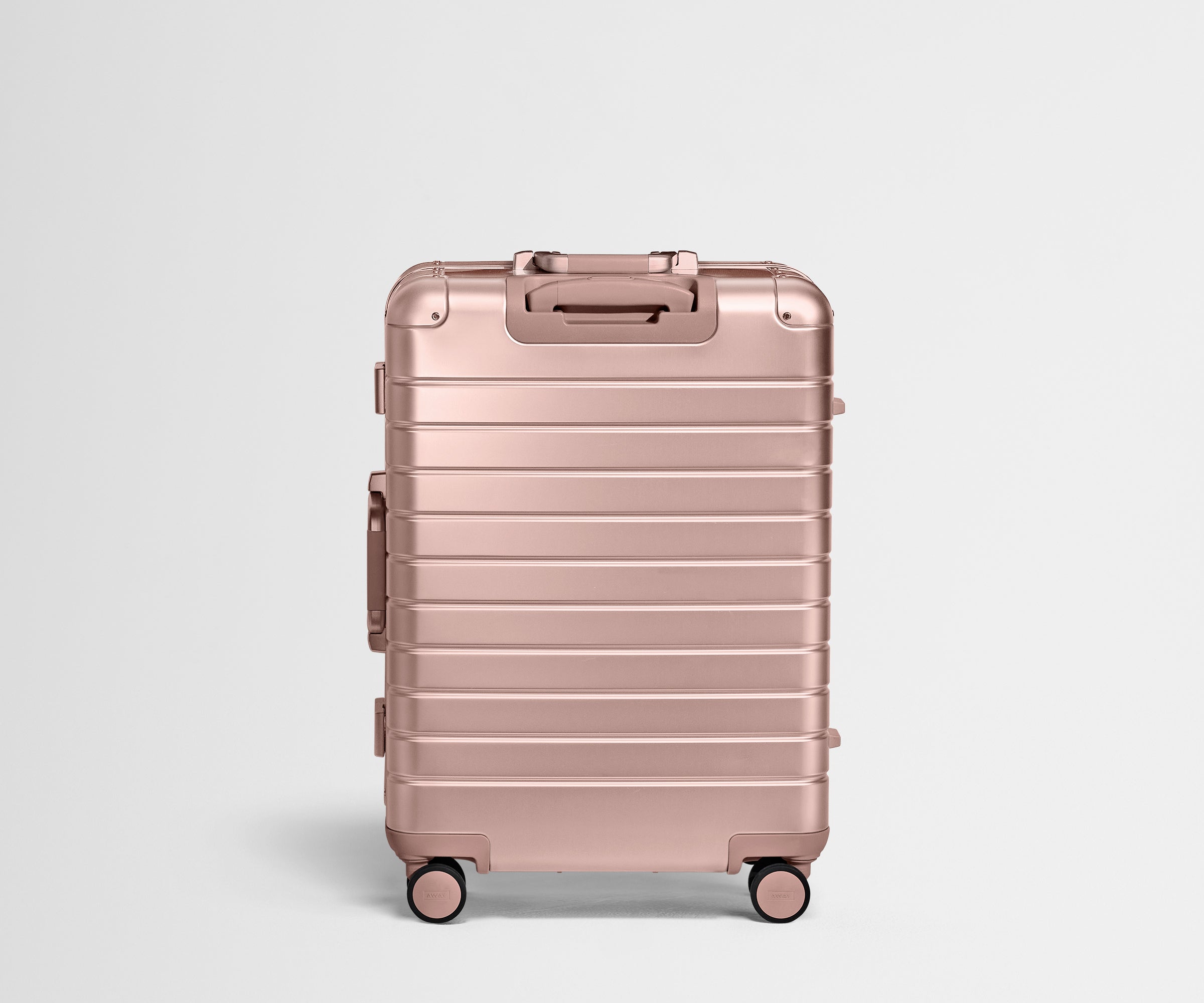 Back view of the Medium: Aluminum Edition in Rose Gold