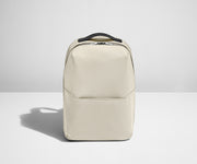 Front view of the Salt White Everywhere Zip Backpack