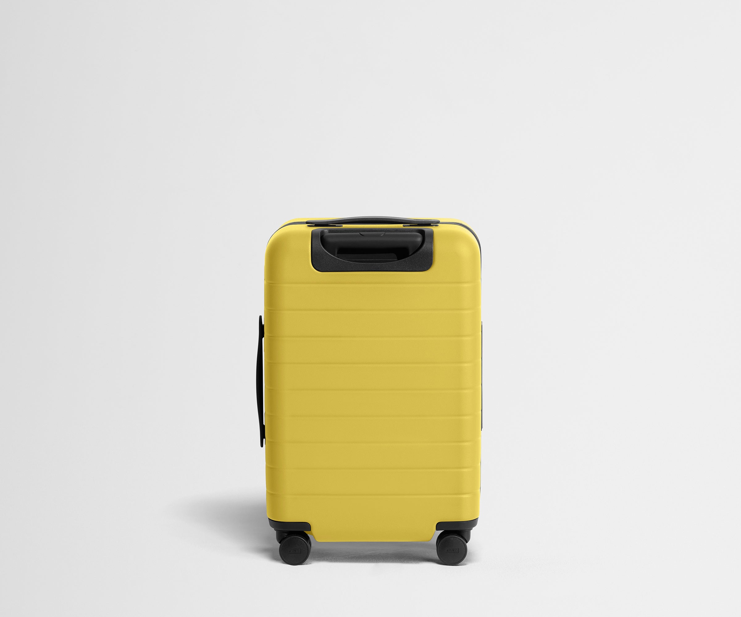 Back product view of The Carry-On suitcase in Sunshine Yellow