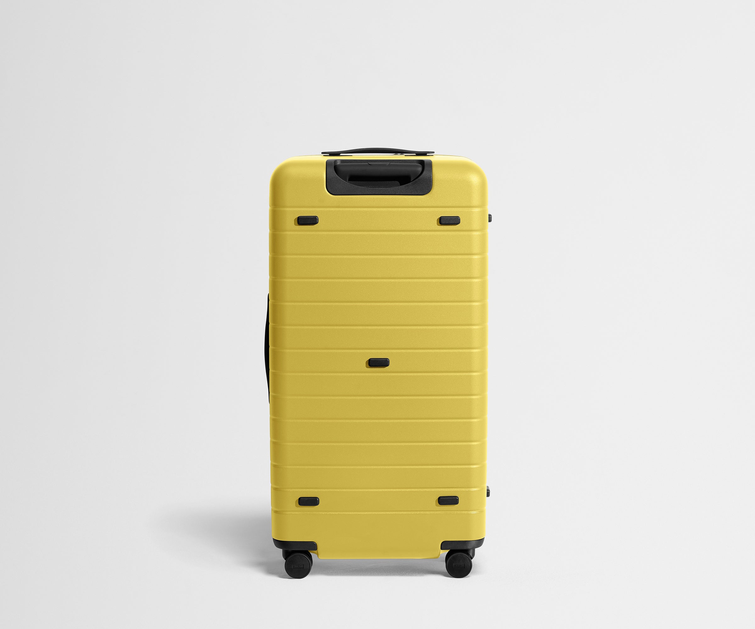 Back product view of The Trunk suitcase in Sunshine Yellow