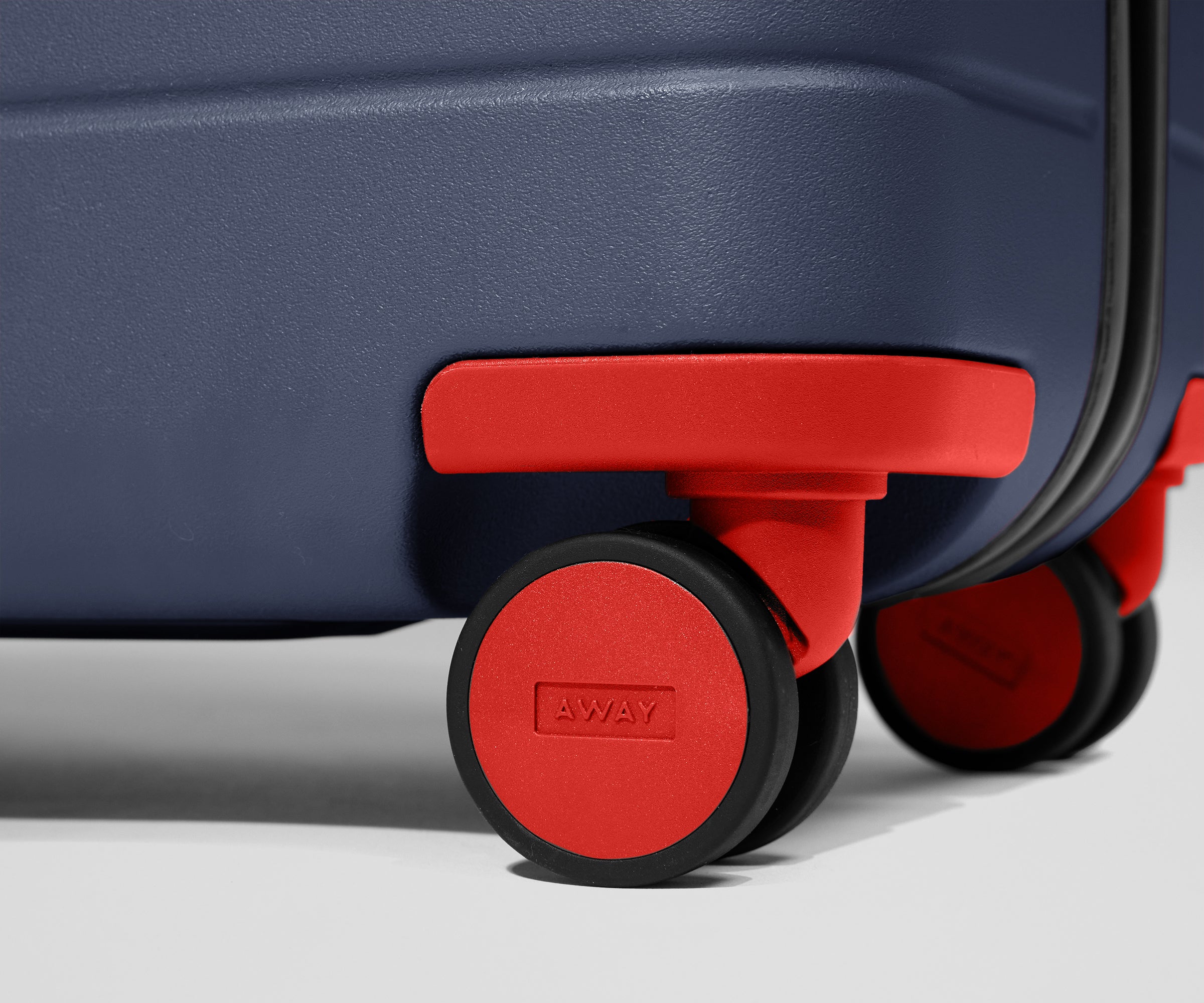 Custom Carry-On Wheel Set in Cherry Red