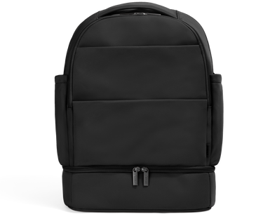 The Double Diaper Backpack in Jet Black