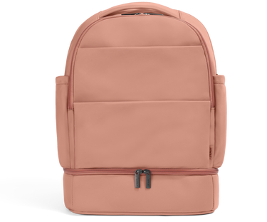 The Double Diaper Backpack in Clay Pink