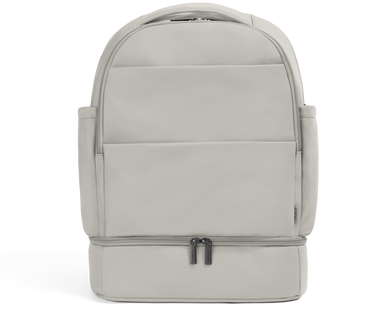 The Double Diaper Backpack in Cloud Gray