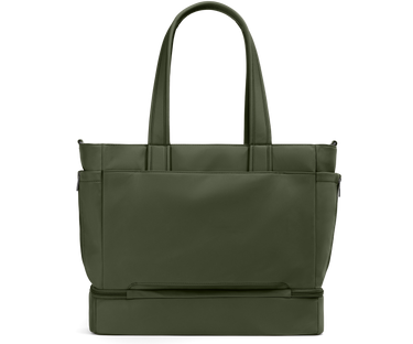 The Double Diaper Tote in Olive Green