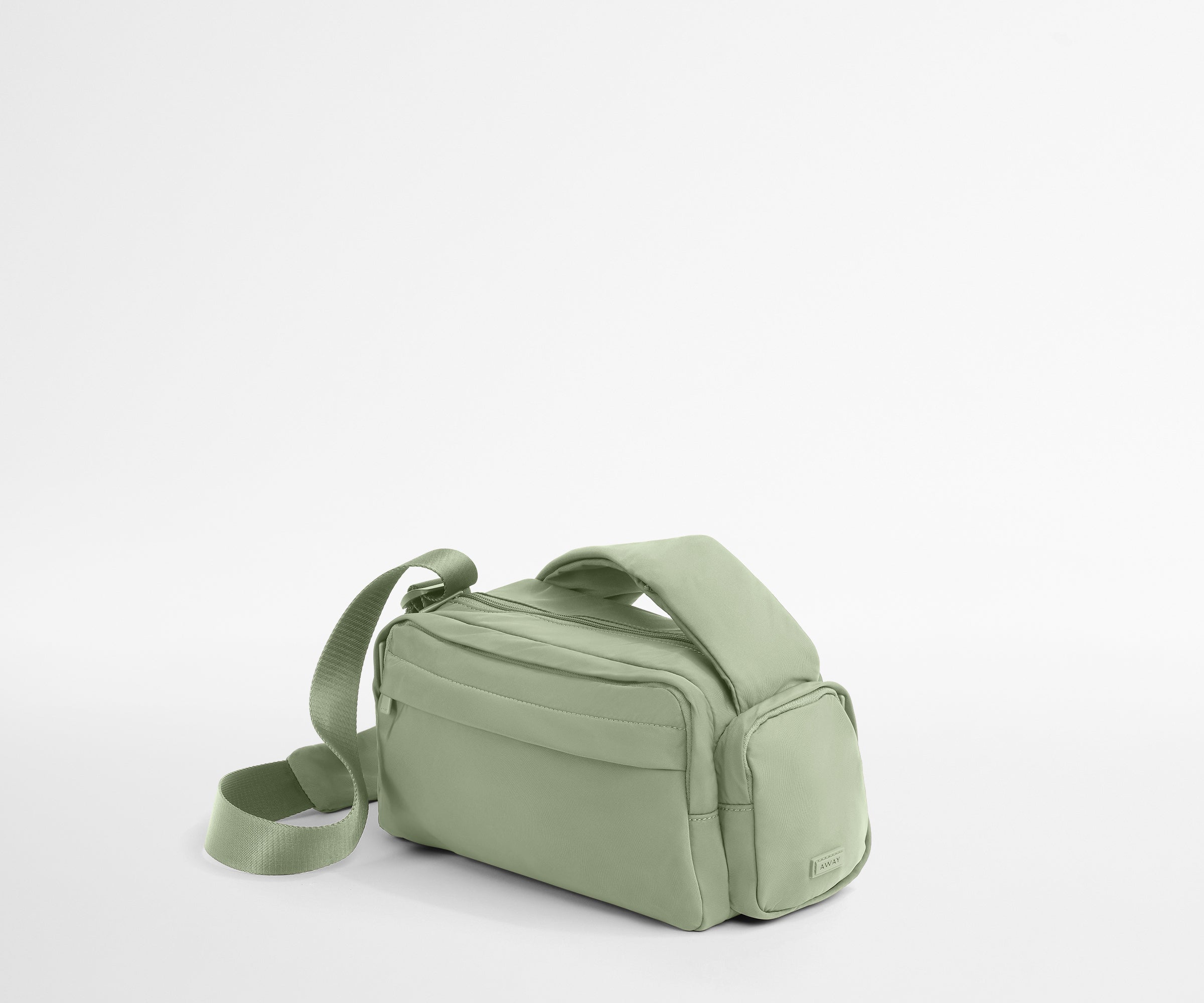 Angled view of the Featherlight Cargo Pack showing the side pocket