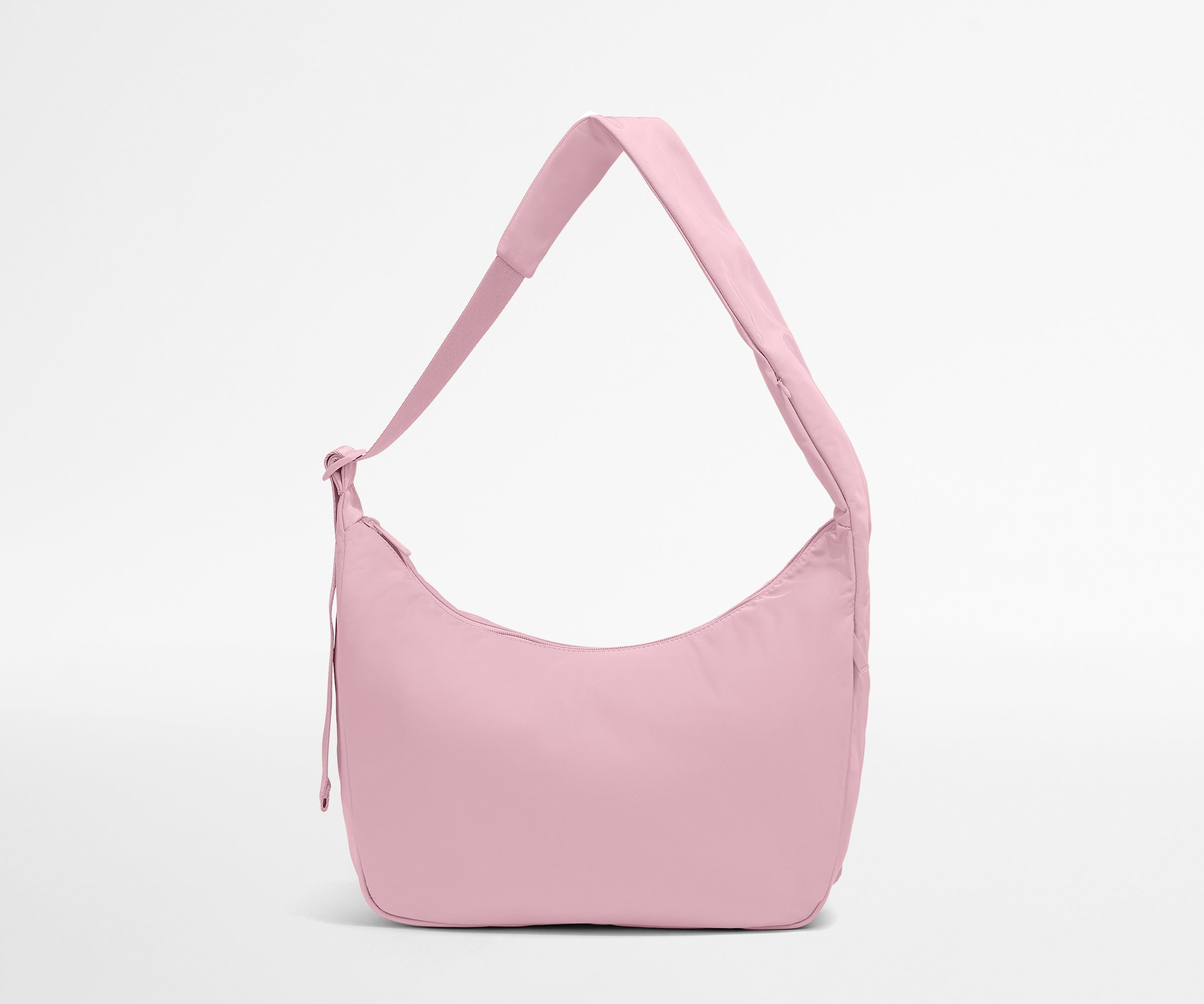 Pink handbag on a light gray background