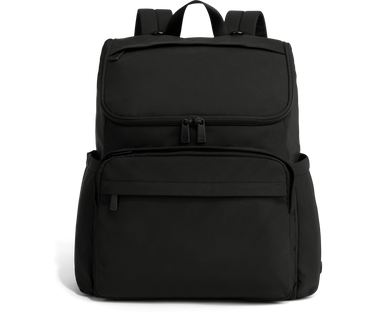 Featherlight Diaper Backpack in Jet Black