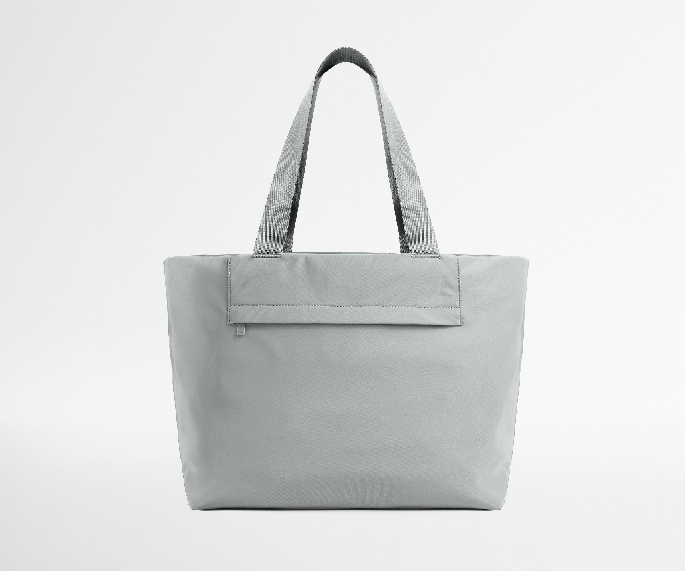 Light gray tote bag on a white background