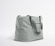Light gray tote bag on a white background