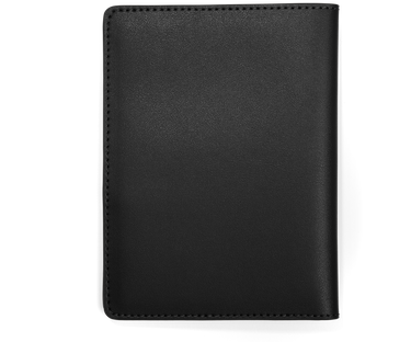 Passport Holder in Jet Black