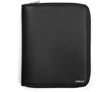 Travel Wallet in Jet Black