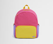 Front product view of the Kids Backpack in Cotton Candy Pink