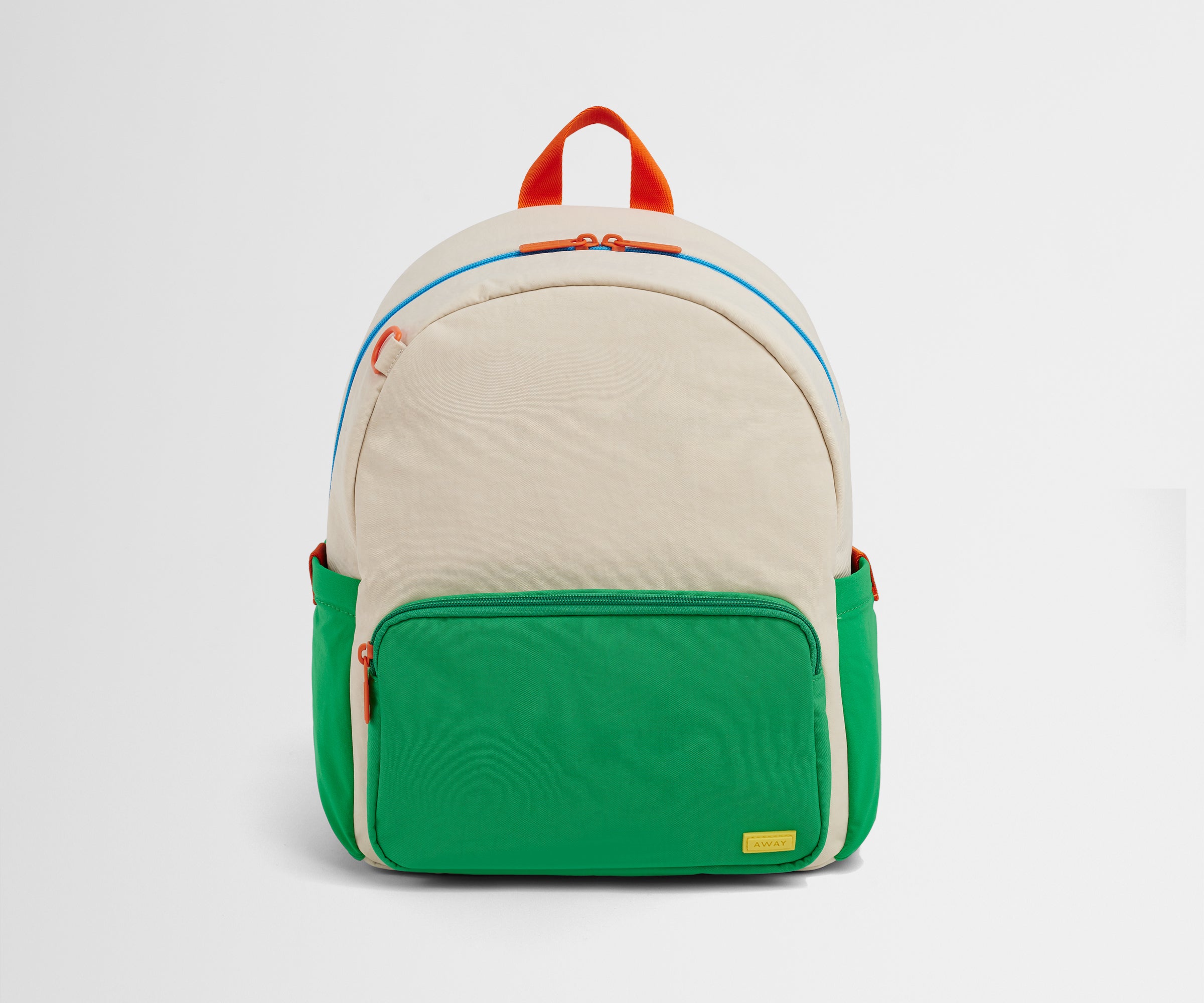 Front product view of the Kids Backpack in Marshmallow White