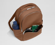 Leather Backpack in Saddle Brown