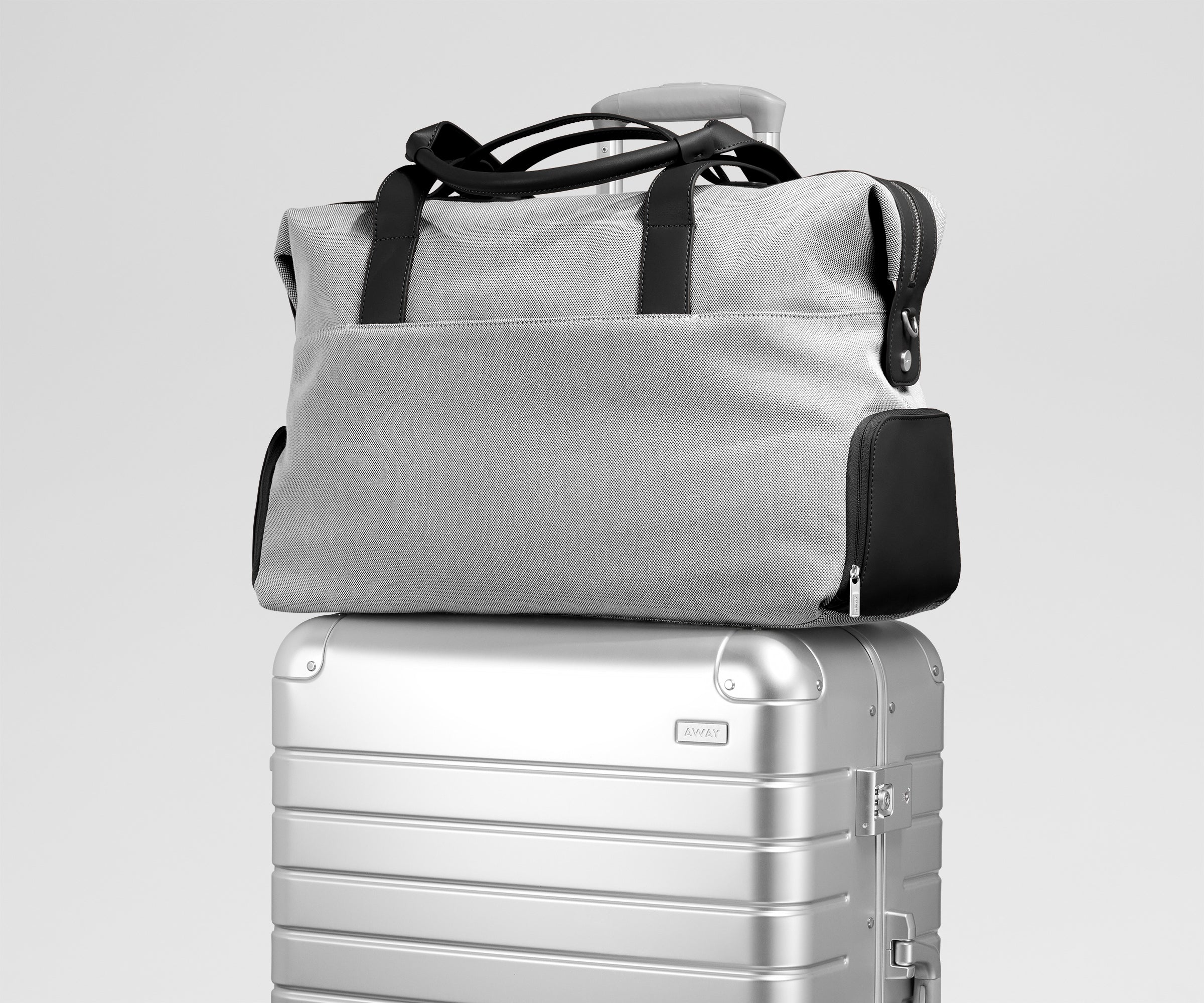 Canvas Overnight Bag in Jet Black