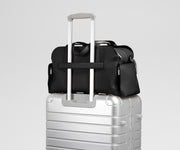 Leather Duffle in Jet Black