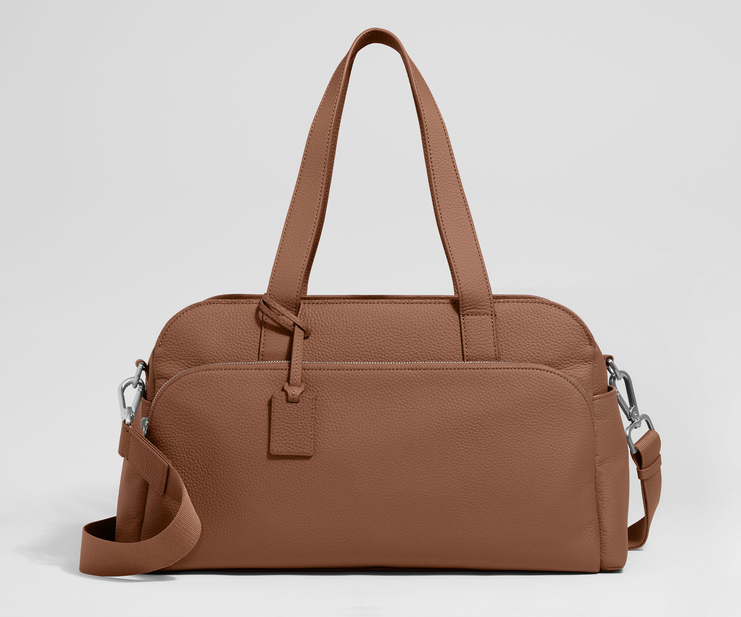 Leather Duffle in Saddle Brown