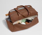 Leather Duffle in Saddle Brown