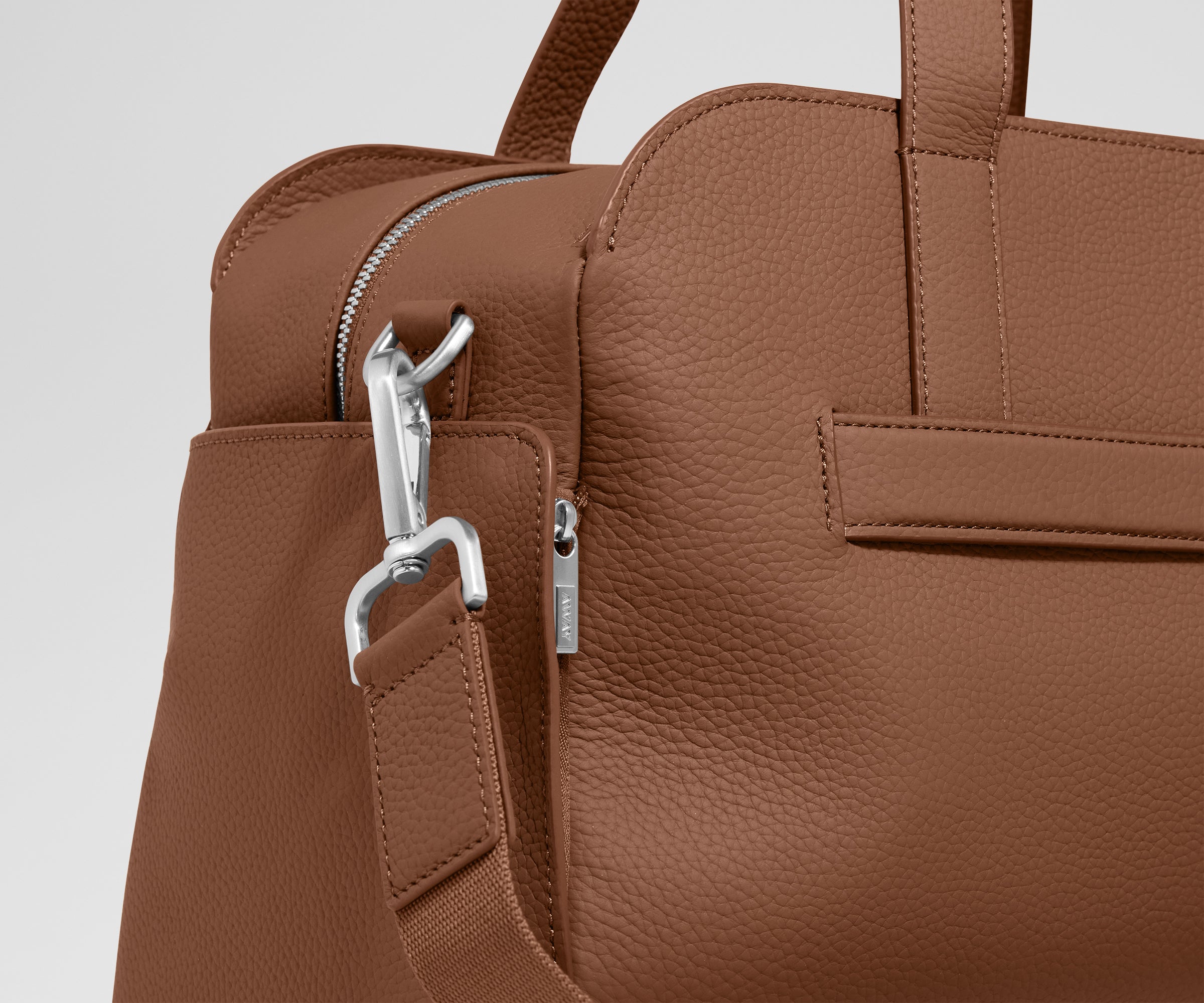 Leather Duffle in Saddle Brown