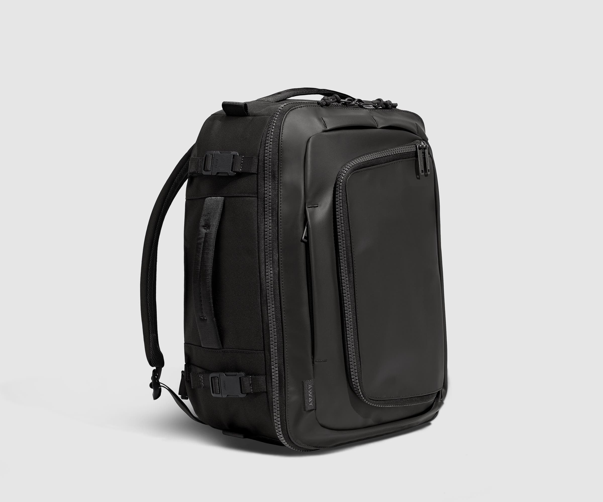 Angled view of the Active Convertible Backpack 25L, showing the side handles and compression straps