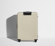 Back product view of The Large Flex suitcase in Salt White (Gloss)