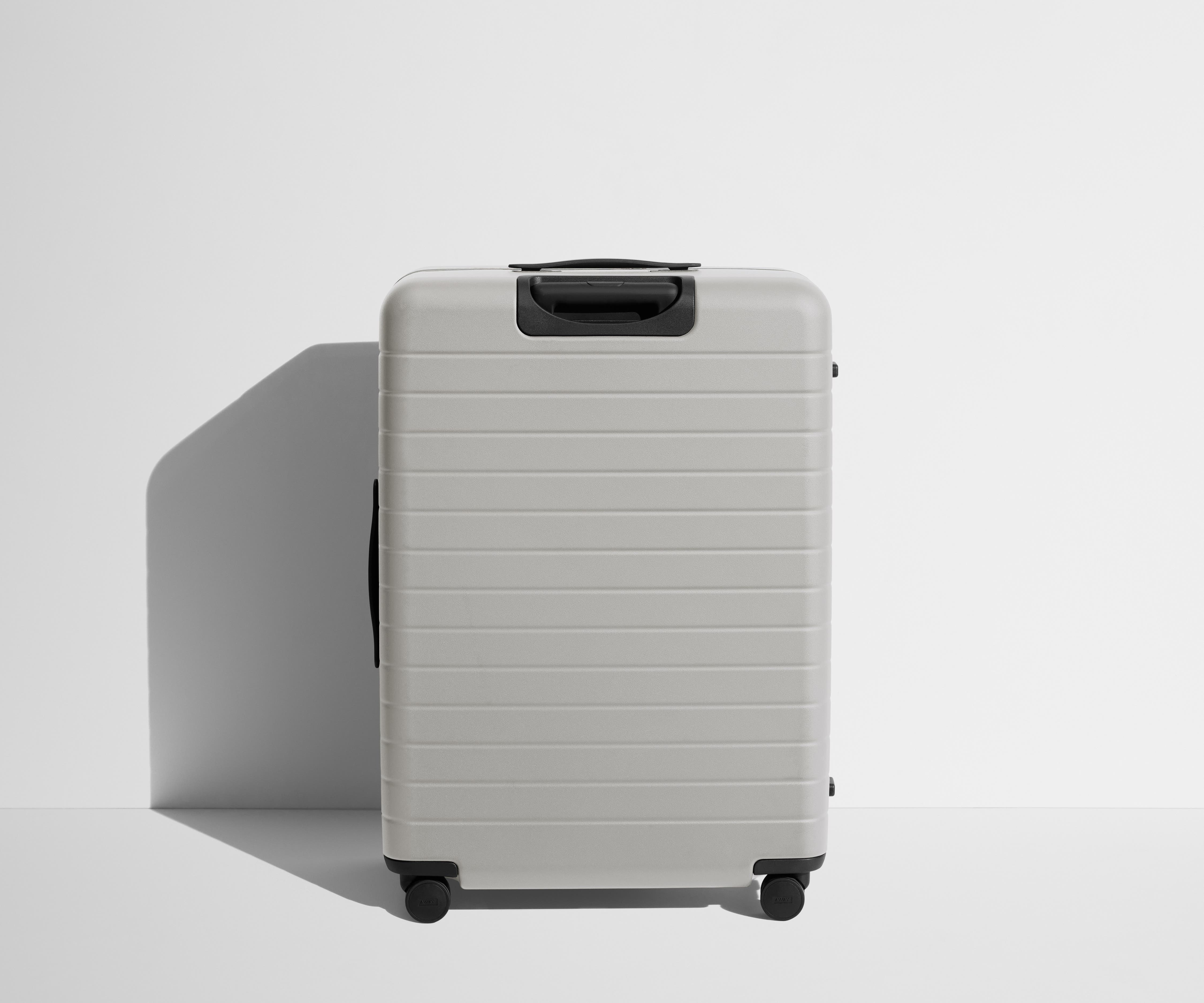 Back product view of The Large suitcase in Cloud Gray