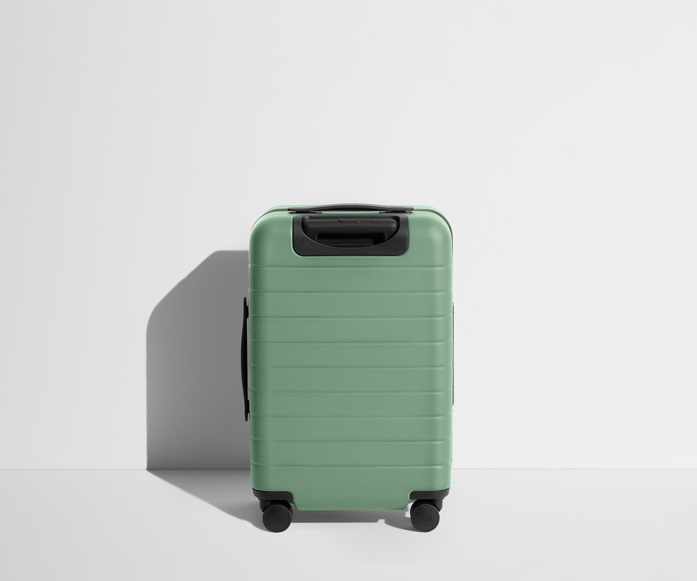 Back product view of The Carry-On Flex suitcase in Sea Green