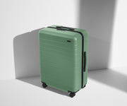 Angled product view of The Medium suitcase in Sea Green