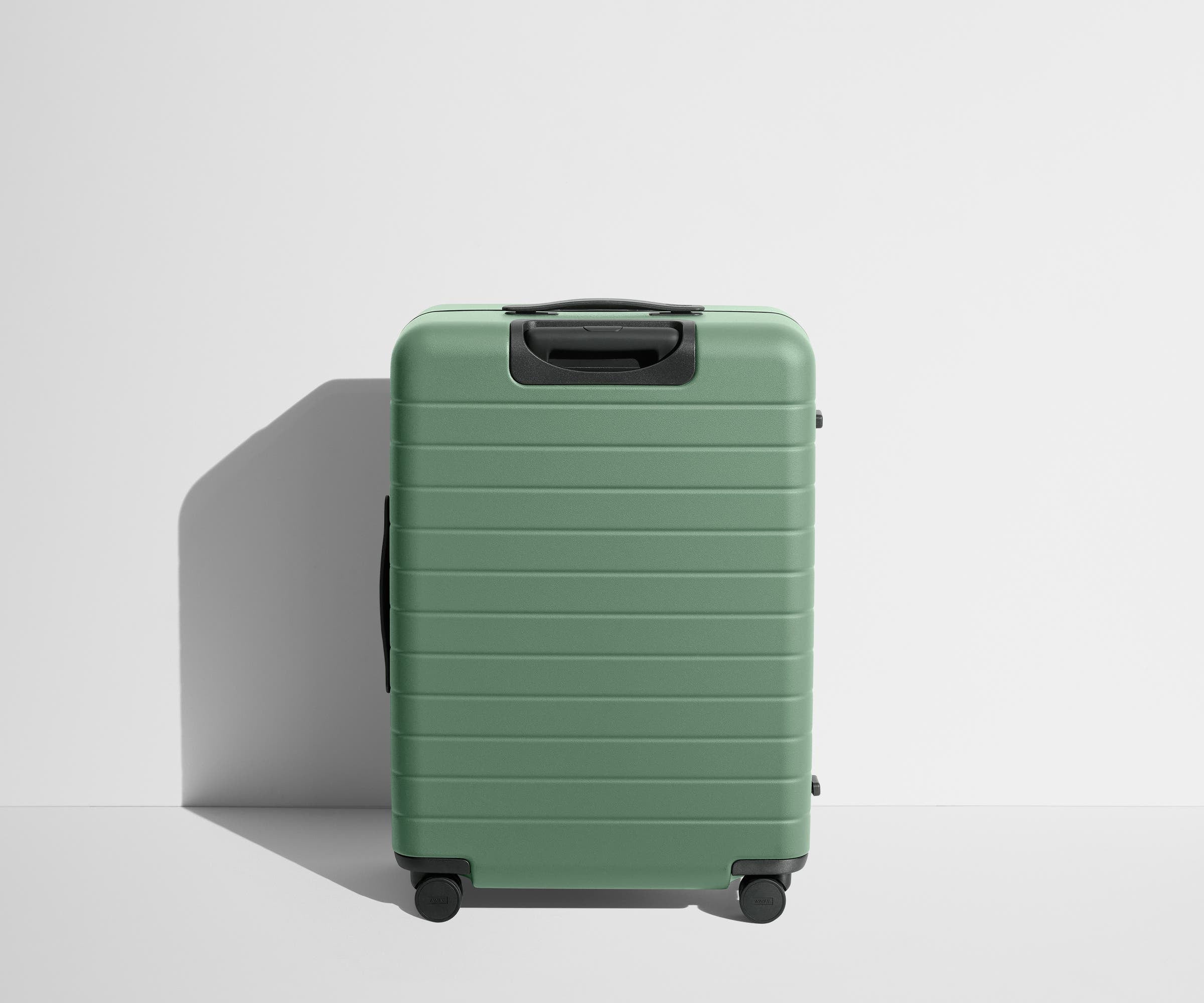 Back product view of The Medium suitcase in Sea Green