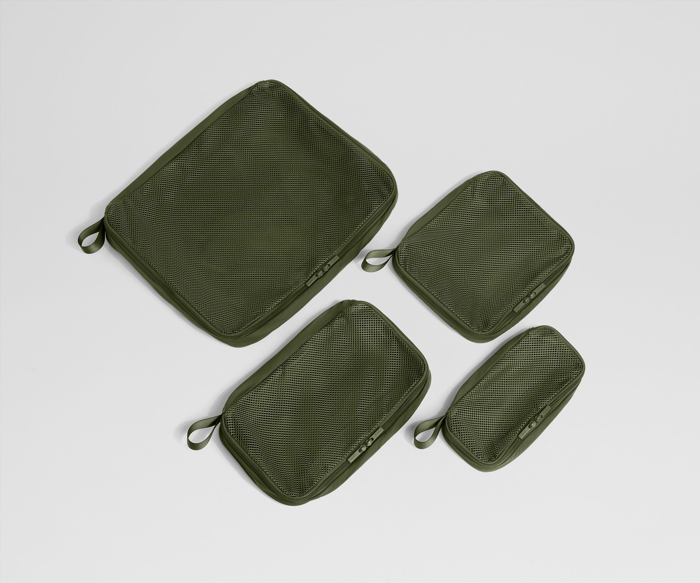 Compression Packing Cubes in Olive Green