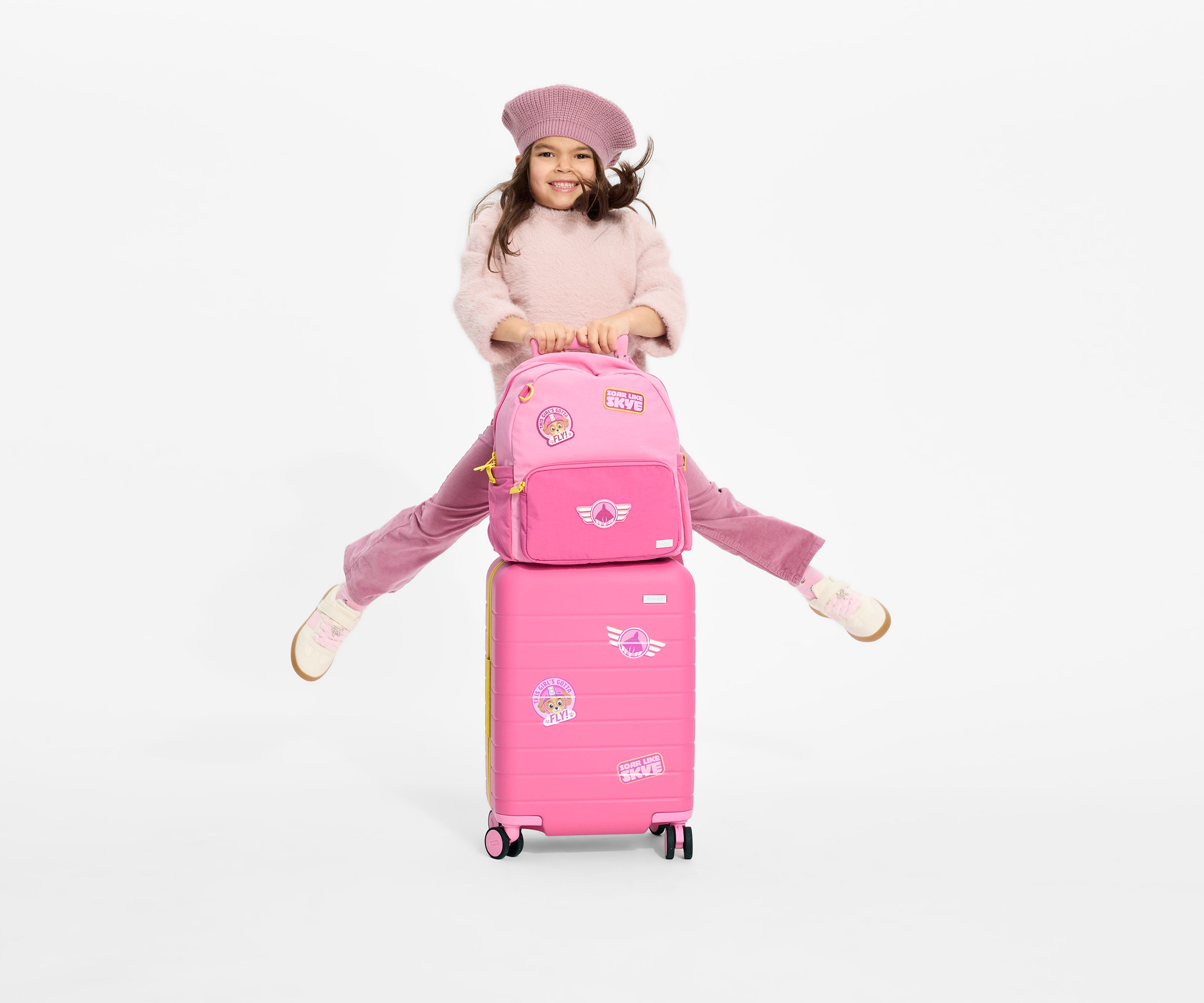 Kids Backpack in Skye Pilot Pink