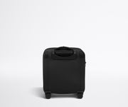 Back product view of The Softside Compact Carry-On suitcase in Jet Black