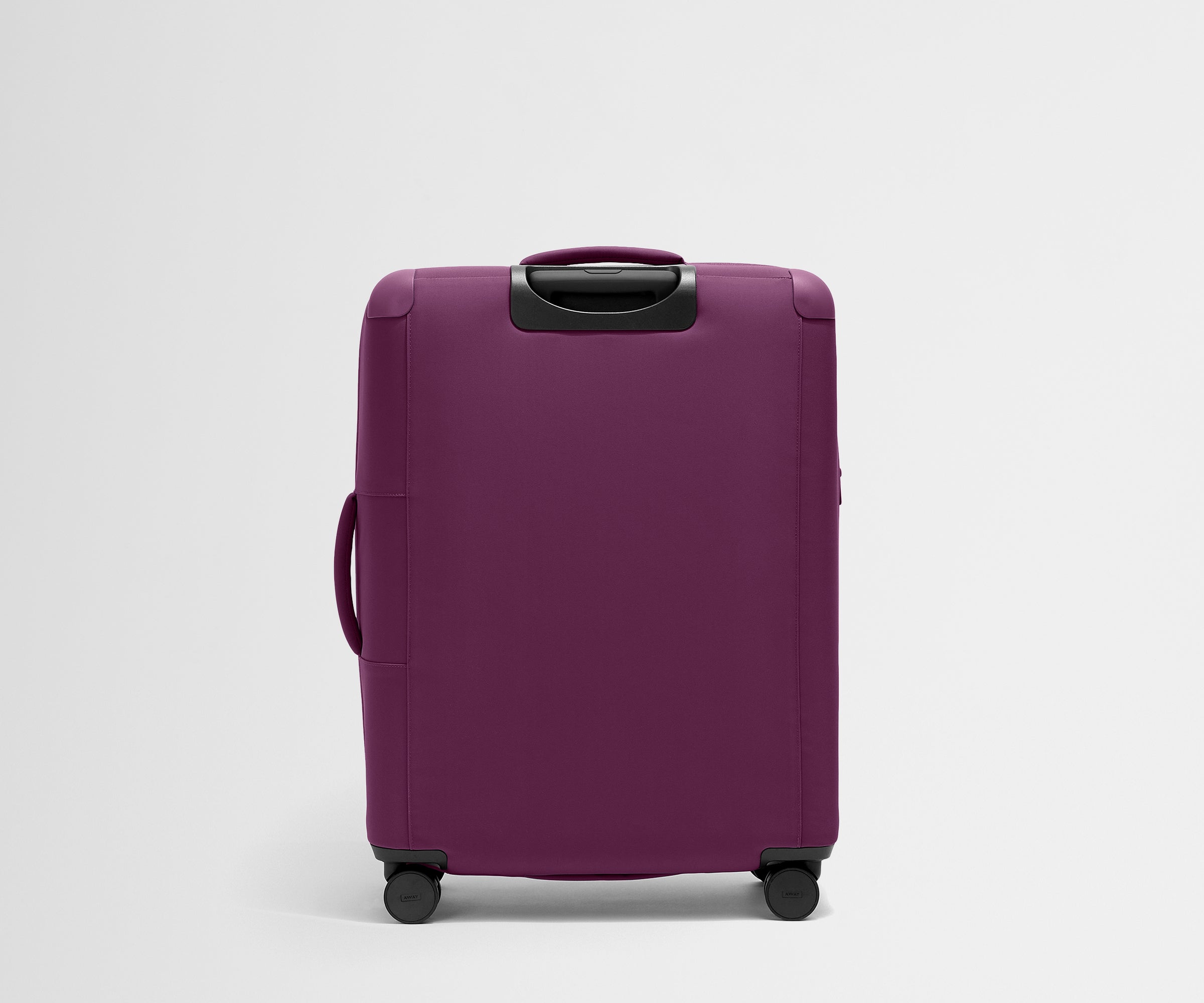 Back product view of The Softside Large suitcase in Plum Purple