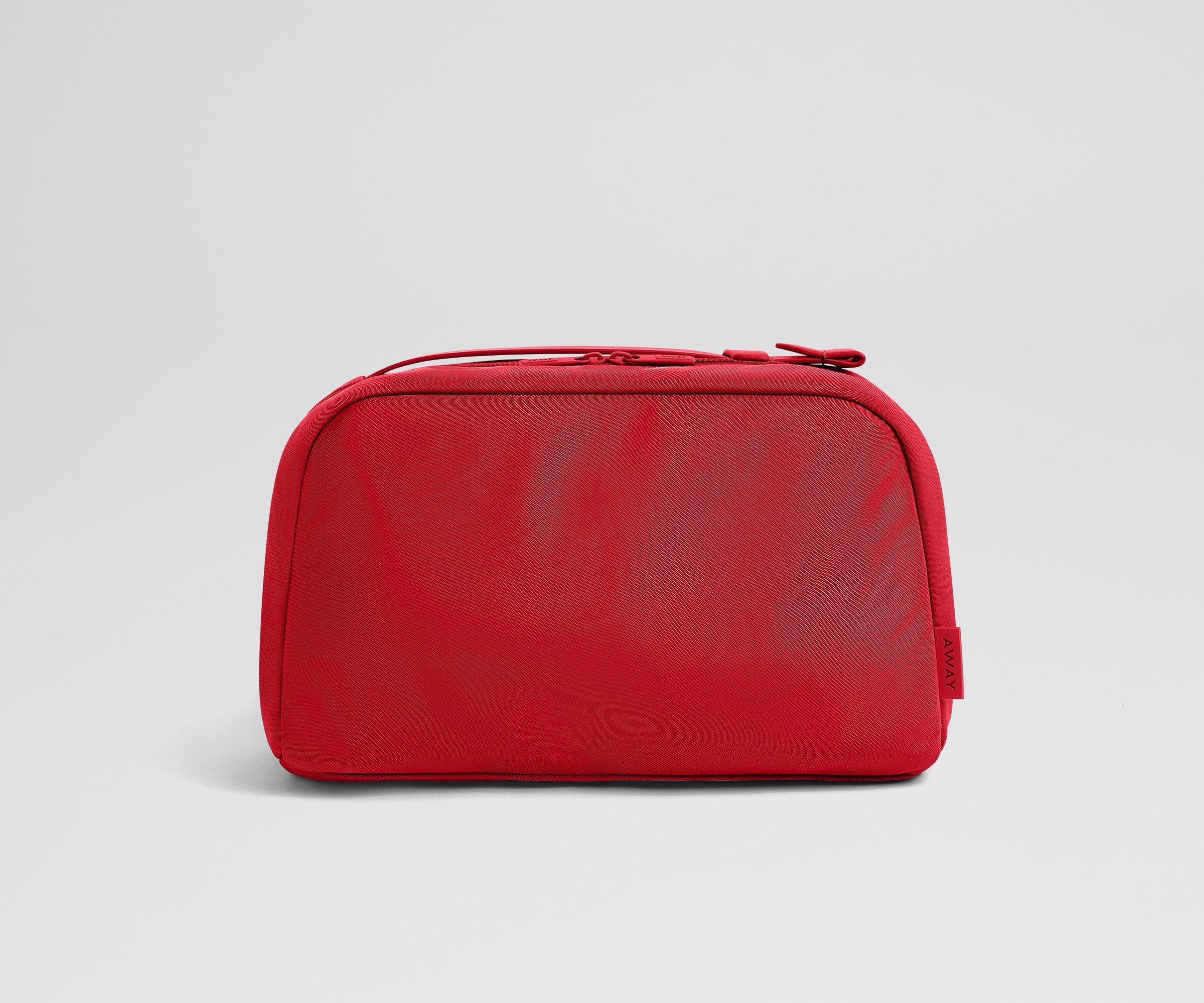Large Toiletry Bag in Cherry Red