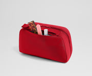 Large Toiletry Bag in Cherry Red