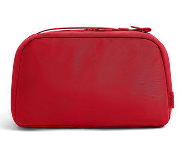 Large Toiletry Bag in Cherry Red